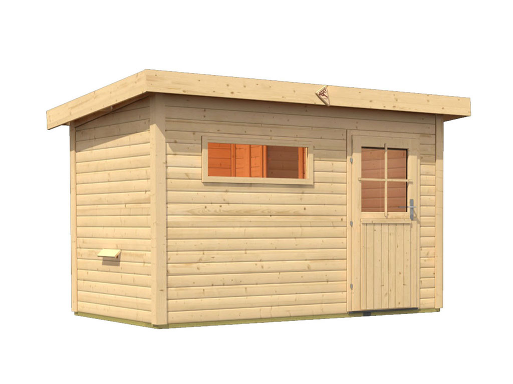 Gartensauna Rauma 337x196x228 cm mit separater