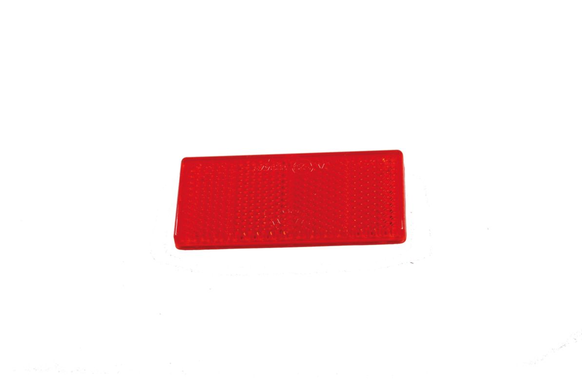 Bünte Rückstrahler Aspöck rot 69×31,5mm mit Klebefolie