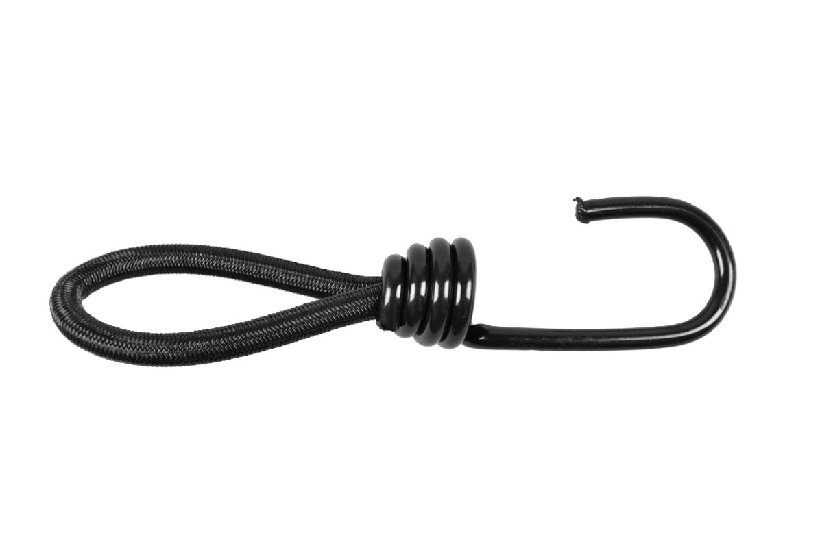 Bünte Expanderschlinge 13cm 6mmØ mit Spiralhaken schwarz